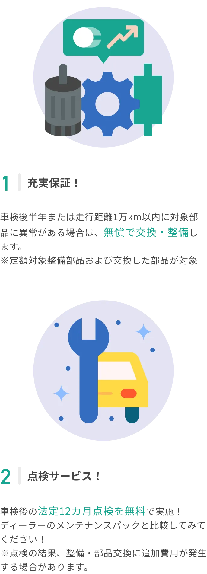 充実のアフターケア